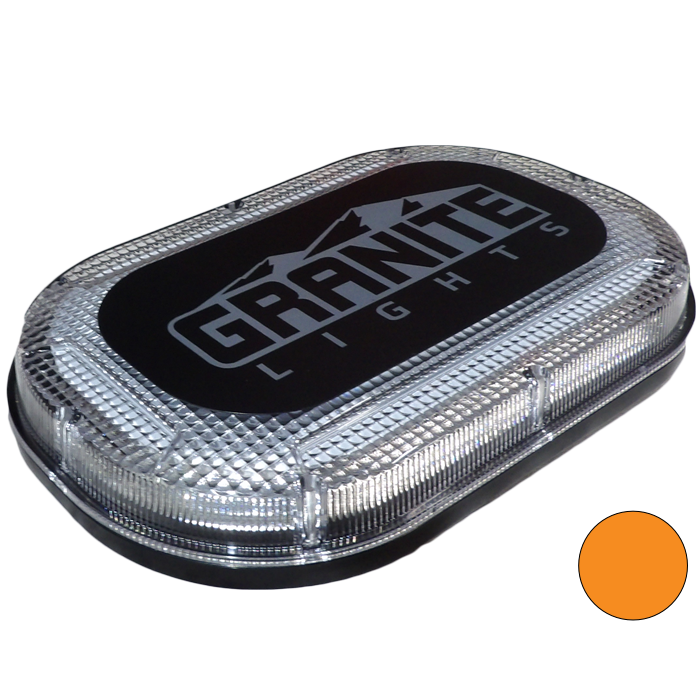 Granite Lights - Amber LED Magnetic 10" Minibar Warning Light, G2710