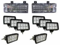 LED Lights - Plug & Play LED Lights - Tiger Lights - Complete LED Light Kit for Ford New Holland Versatile Genesis Tractors, FNHKit-1