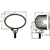 Tiger Lights - LED Oval Work Light w/Hollow Bolt for CNH Tier 4 Tractors, TL5690 - Image 5