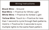 Granite Lights - LED Flush Mount Work and Warning Light  - 40 Watt Work Light + 24W Flashing Amber Light - G7425C - Image 7