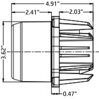 Granite Lights - LED Round Hi-Lo Projector Headlight  - G4900 - Image 4