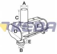 Evergreen - AL37167-E - Underhood Muffler - JD - Image 2